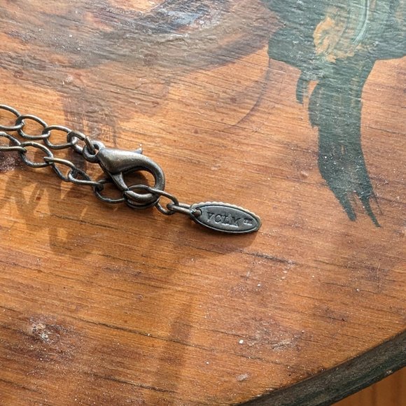 Vintage VCLM Amber rhinestone necklace with matching earrings - Picture 9 of 9